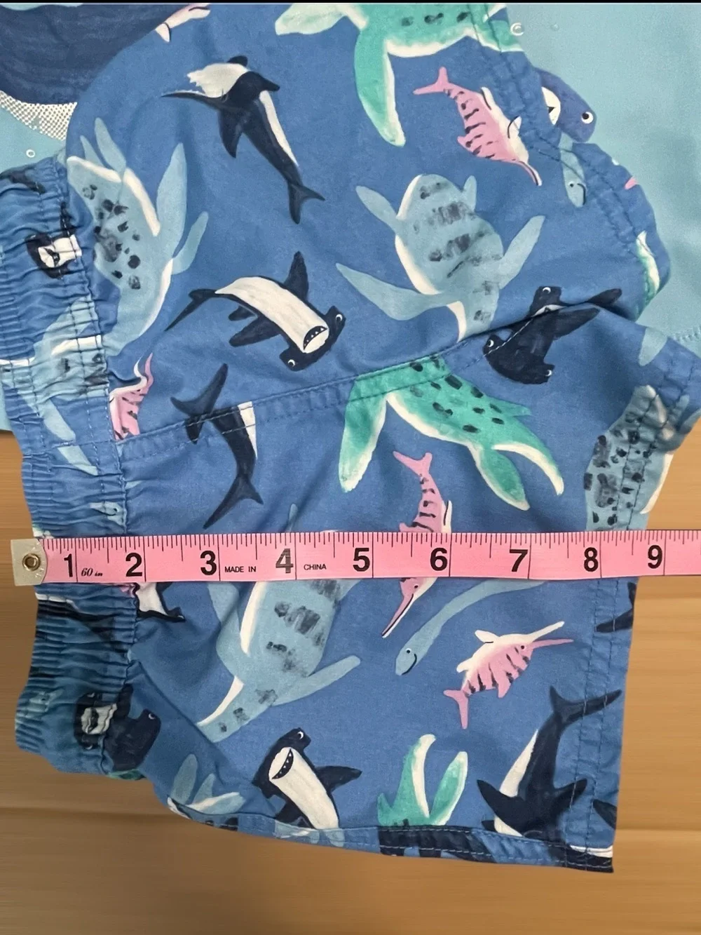 Carter's Light Blue Shark Rash Guard & Swim Shorts Set